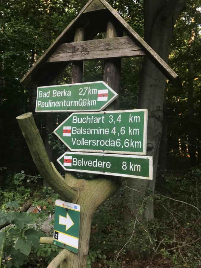 Ferienwohnung Auszeit Am Kurpark Bad Berka - Balkon - Ruhige Lage- Gratis Parkplatz & Wlan Kültér fotó