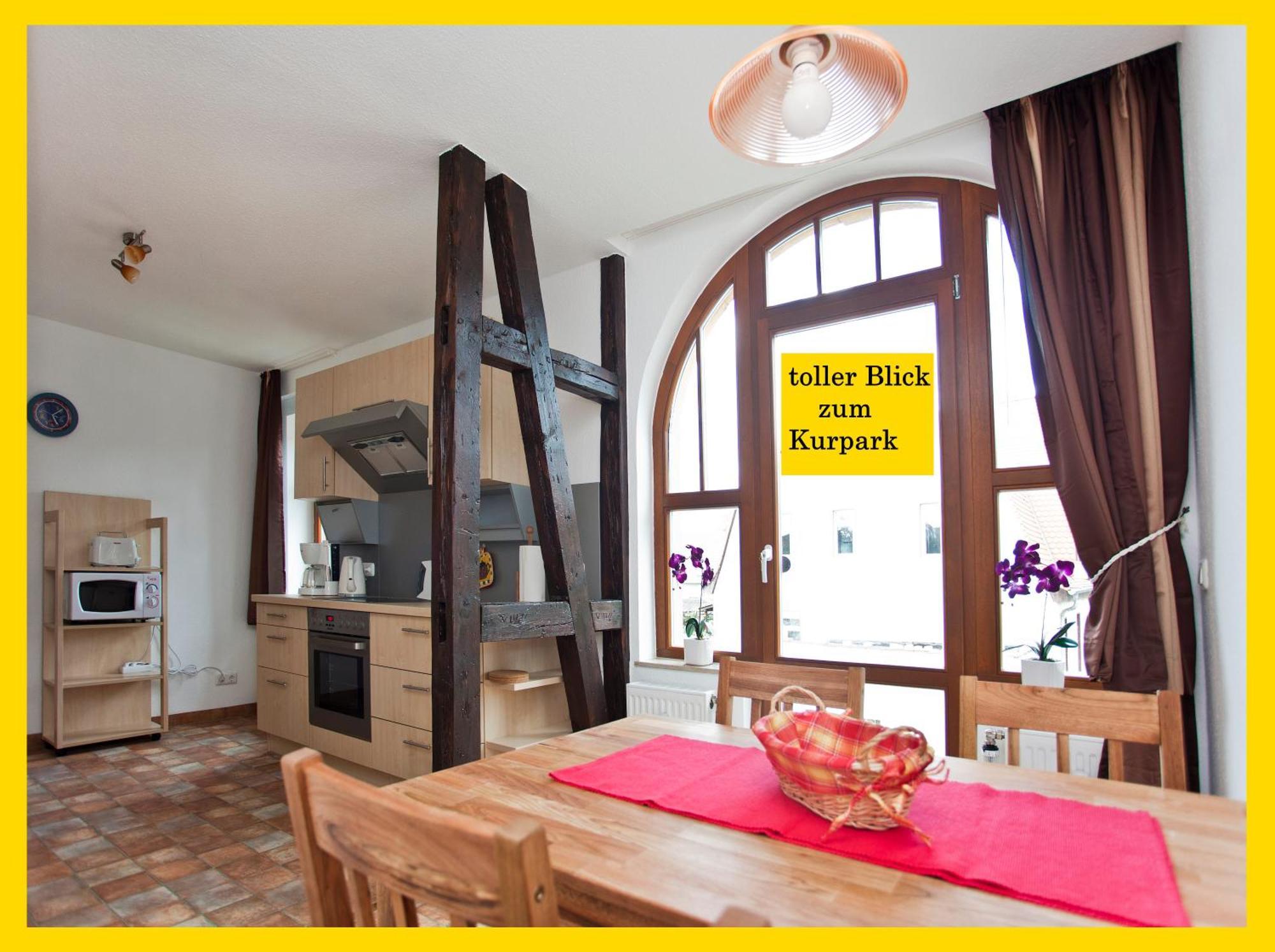 Ferienwohnung Auszeit Am Kurpark Bad Berka - Balkon - Ruhige Lage- Gratis Parkplatz & Wlan Kültér fotó
